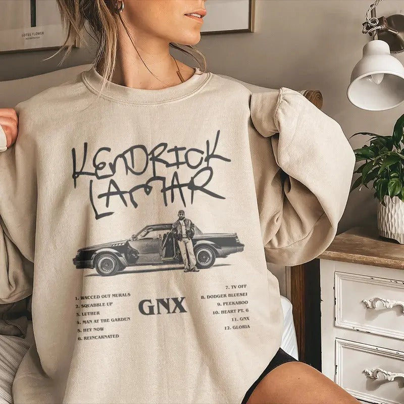 Kendrick Lamar Gnx Mustard Tv Off Lyrics - Adult & Kids T-Shirts, Sweatshirts & Hoodies apparel design preview 1