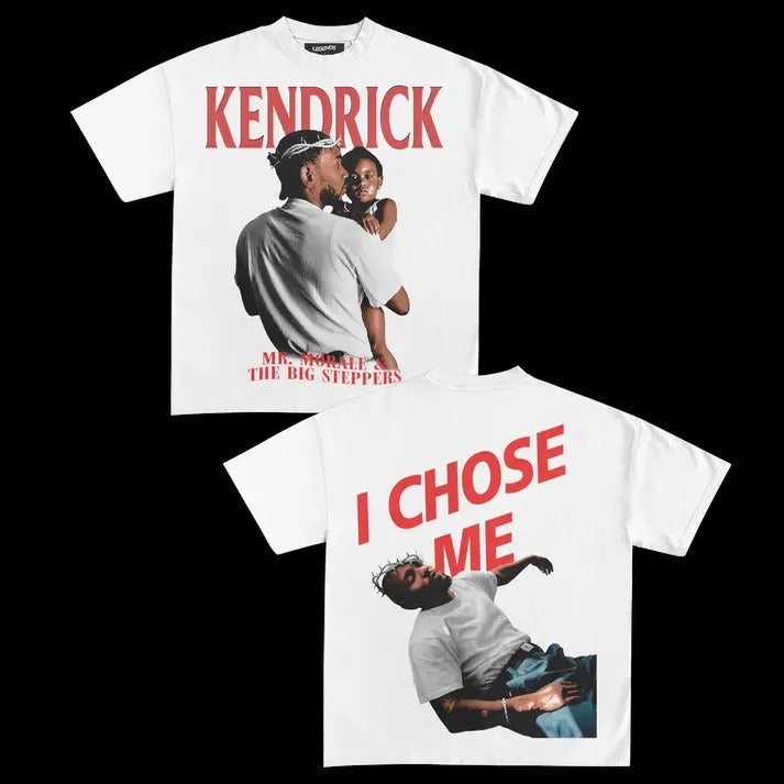 Kendrick Lamar I Chose Me Retro Cotton - Adult & Kids T-Shirts, Sweatshirts & Hoodies apparel design preview 1