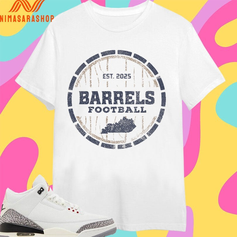 Kentucky Barrels Distillery Circle Youth Football Est - Adult & Kids T-Shirts, Sweatshirts & Hoodies apparel design preview 1