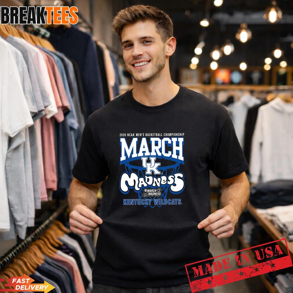 Kentucky Wildcats 2026 March Madness Basketball - Adult & Kids T-Shirts, Sweatshirts & Hoodies apparel design preview 1