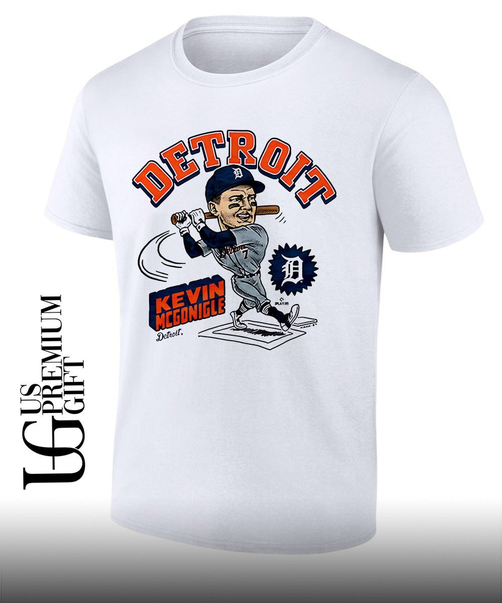 Kevin McGonigle Detroit Tigers MLB caricature - Adult & Kids T-Shirts, Sweatshirts & Hoodies apparel design preview 1