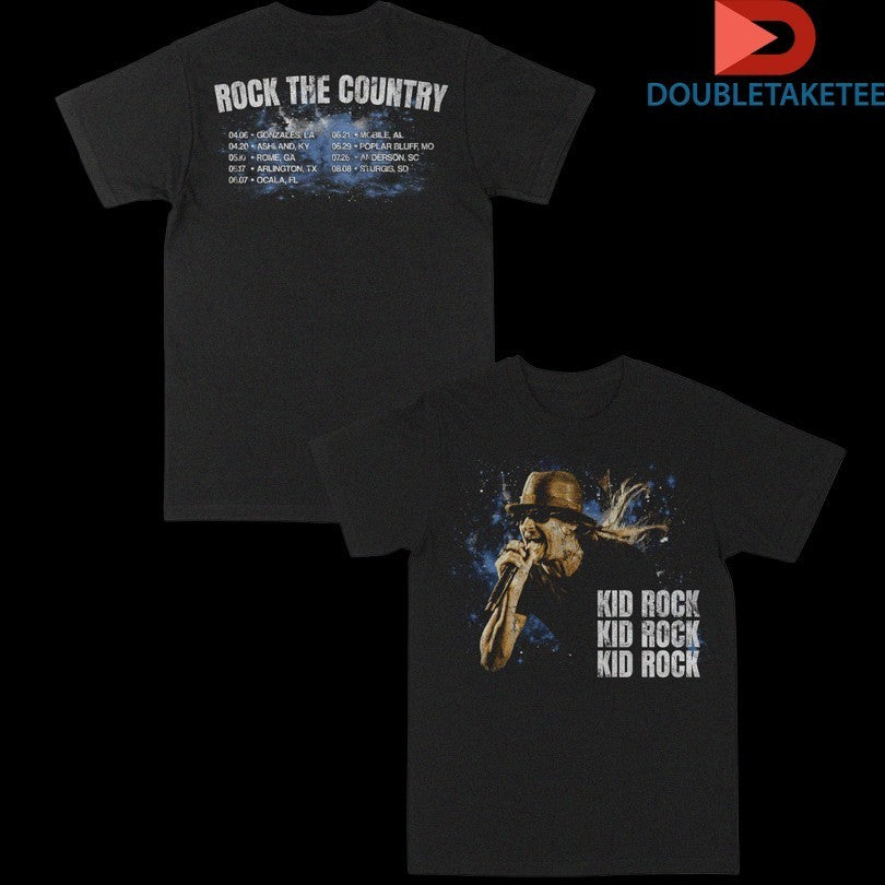 Kid Rock The Country Space Tour 2025 Dates - Adult & Kids T-Shirts, Sweatshirts & Hoodies apparel design preview 1