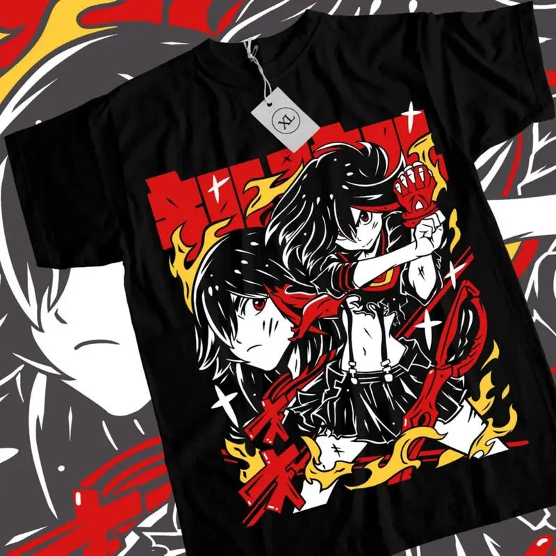 Kill La Anime Ryuko Matoi Senketsu Waifu Manga Lover - Adult & Kids T-Shirts, Sweatshirts & Hoodies apparel design preview 1