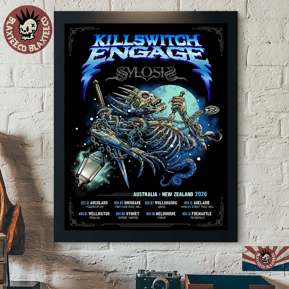 Killswitch Engage With Sylosis Australia And New - Adult & Kids T-Shirts, Sweatshirts & Hoodies apparel design preview 1