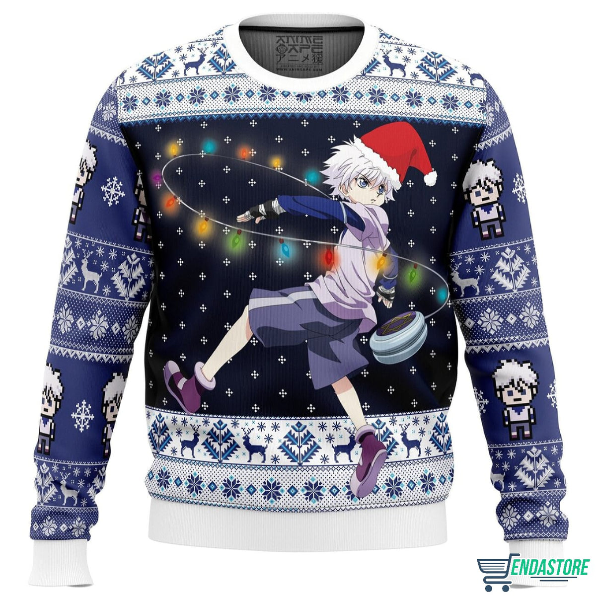 Killua Zoldyck v2 Hunter 3D Christmas Sweater - Holiday Gift product image