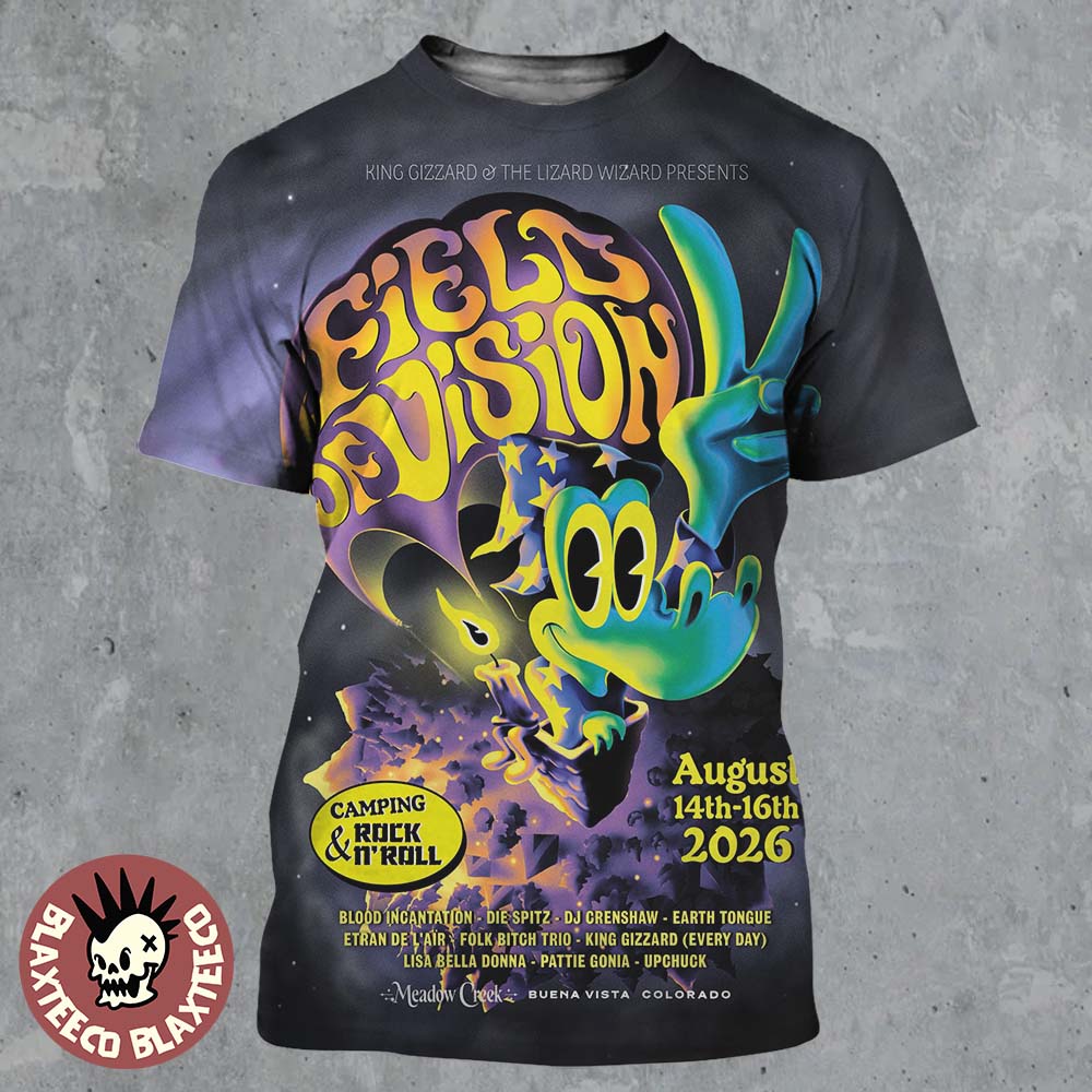 King Gizzard And The Lizard Wizard Field Of Vision - Adult & Kids T-Shirts, Sweatshirts & Hoodies apparel design preview 1