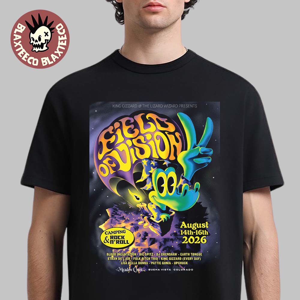 King Gizzard And The Lizard Wizard Field Of Vision - Adult & Kids T-Shirts, Sweatshirts & Hoodies apparel design preview 1