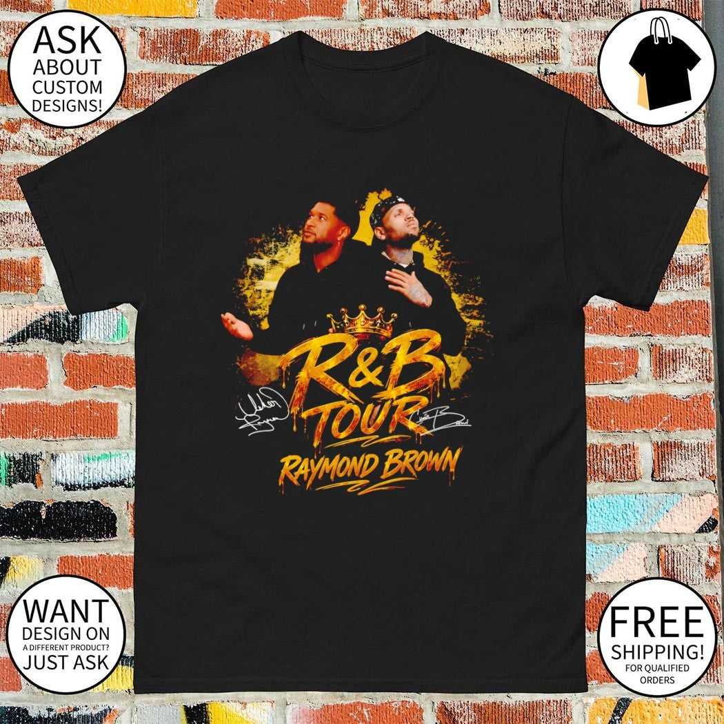 King Raymond Brown Usher Chris R and B Tour 2026 - Adult & Kids T-Shirts, Sweatshirts & Hoodies apparel design preview 1