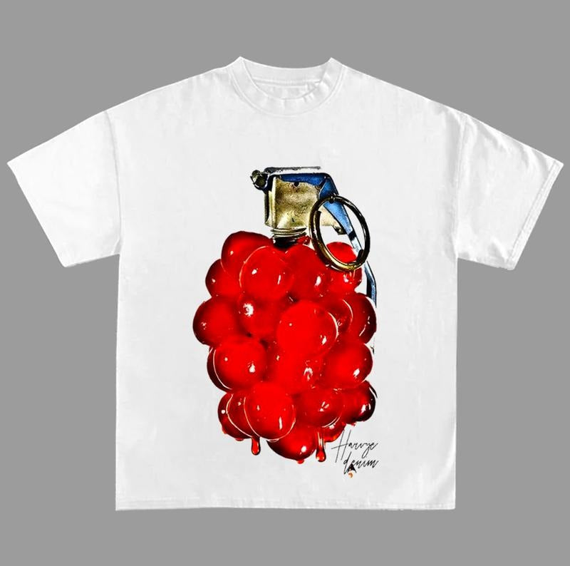 King Grapes Y2k Streetwear Cotton - Adult & Kids T-Shirts, Sweatshirts & Hoodies apparel design preview 1