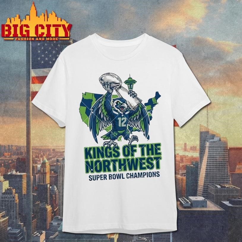 Kings Of The Northwest Seattle Football 2026 Champion - Adult & Kids T-Shirts, Sweatshirts & Hoodies apparel design preview 1