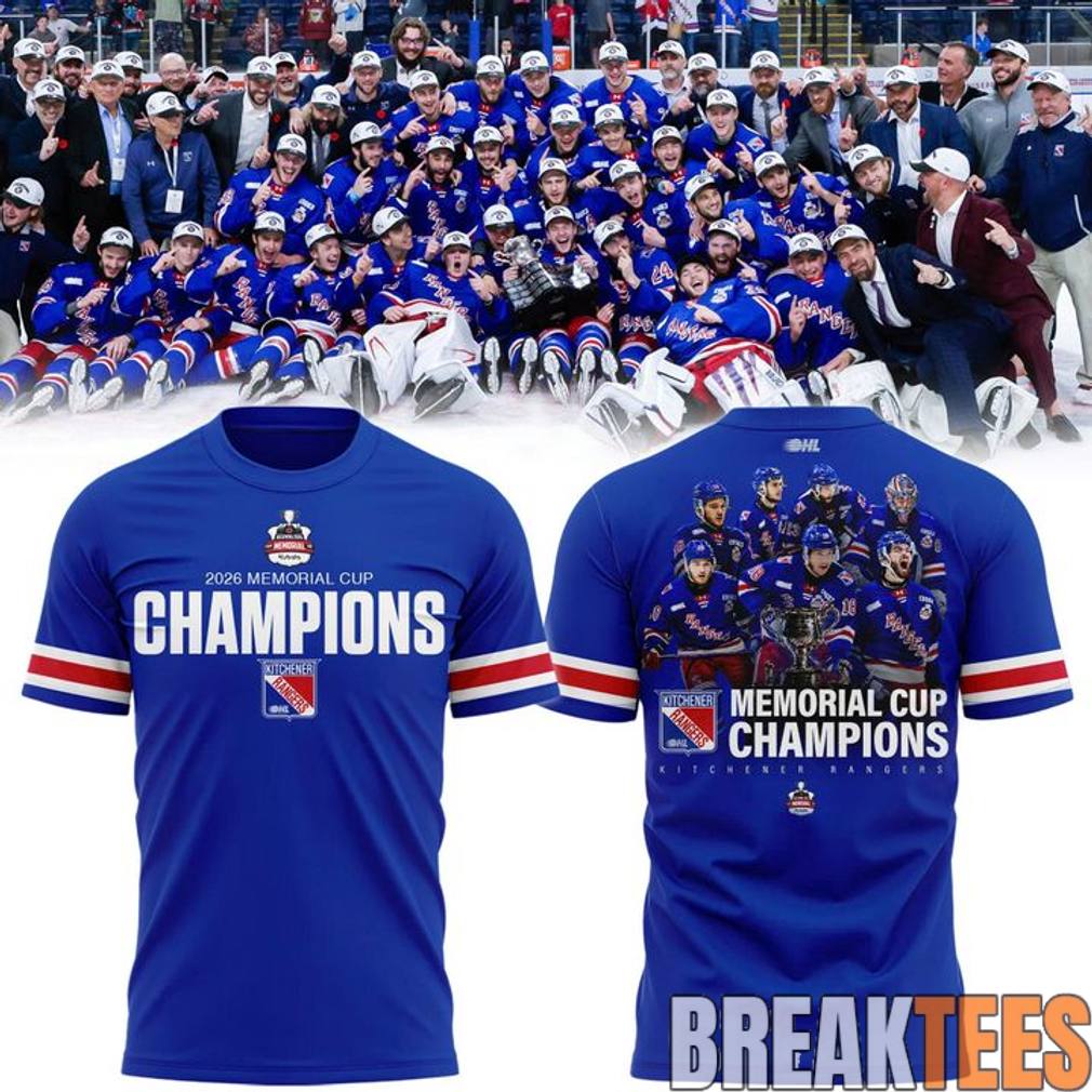 Kitchener Rangers 2026 Memorial Cup Champions - Adult & Kids T-Shirts, Sweatshirts & Hoodies apparel design preview 1