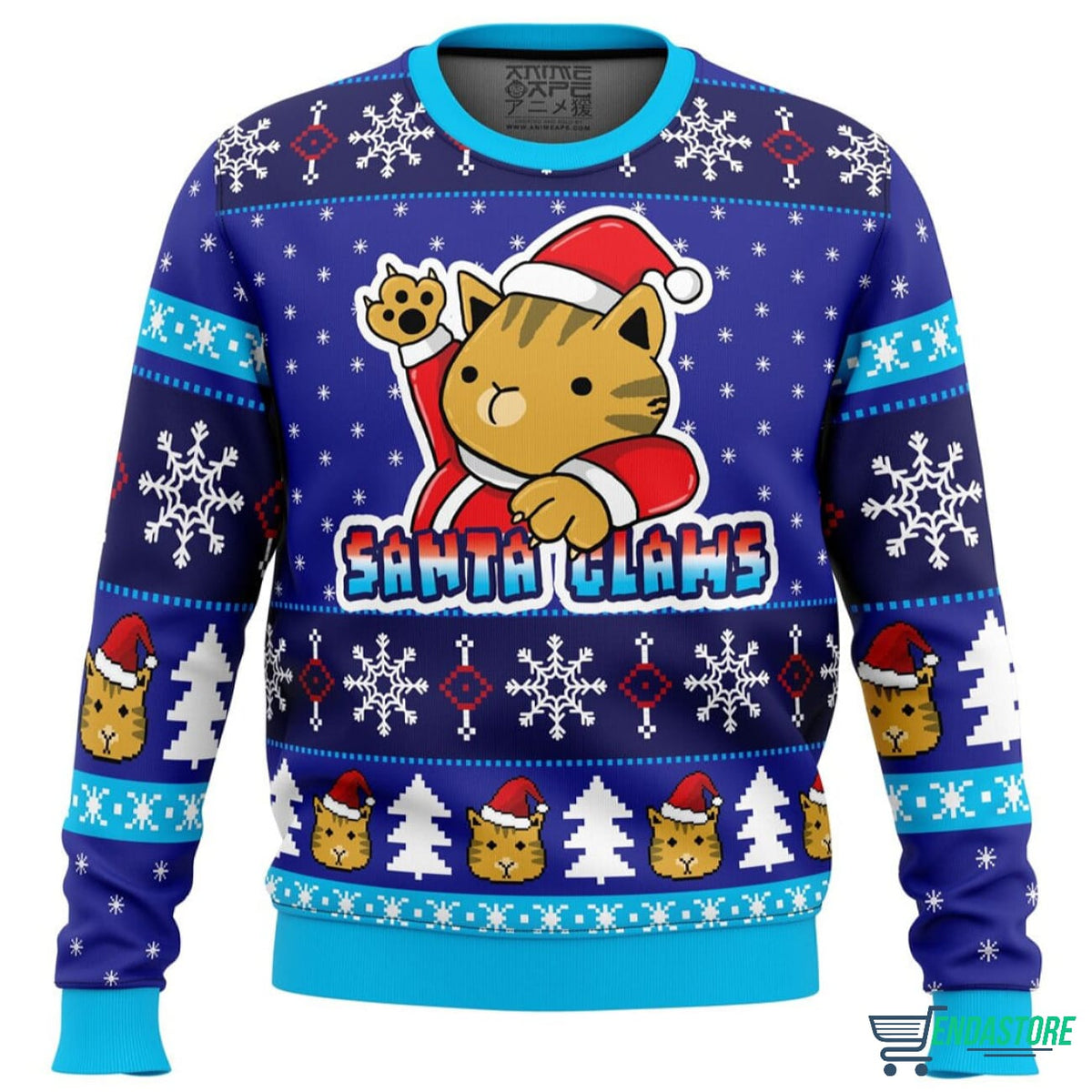 Kitty Claws 3D Ugly Christmas Sweater - Holiday Gift product image