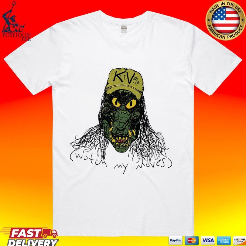 Kurt Vile Watch My Moves Gatorface - Adult & Kids T-Shirts, Sweatshirts & Hoodies apparel design preview 1