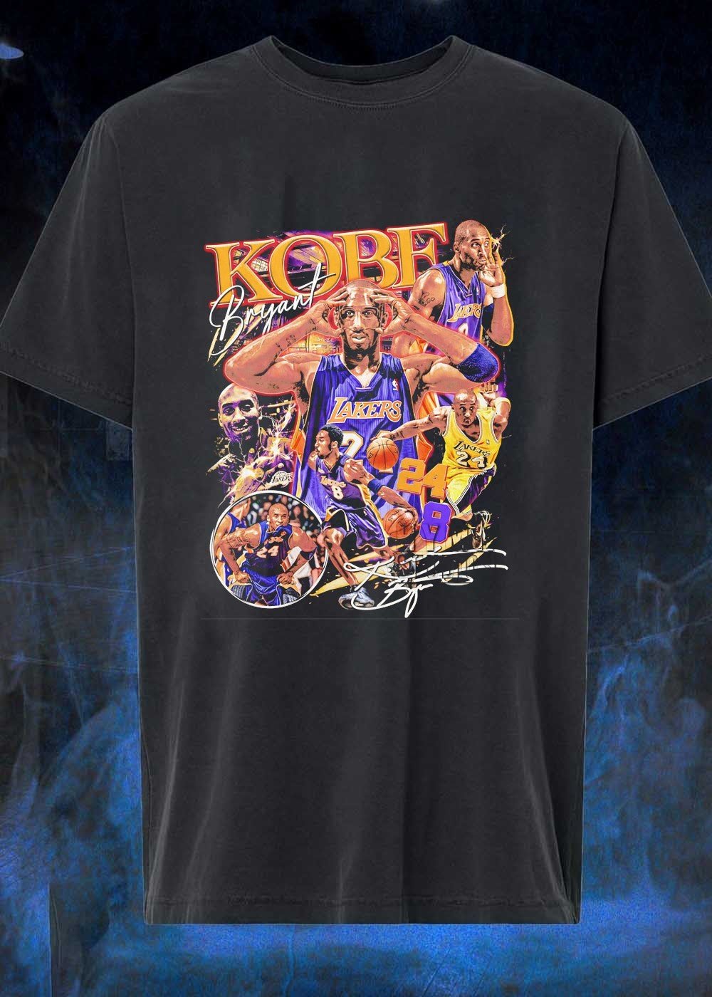 Kobe Bryant Signature Lakers - Adult & Kids T-Shirts, Sweatshirts & Hoodies apparel design preview 1