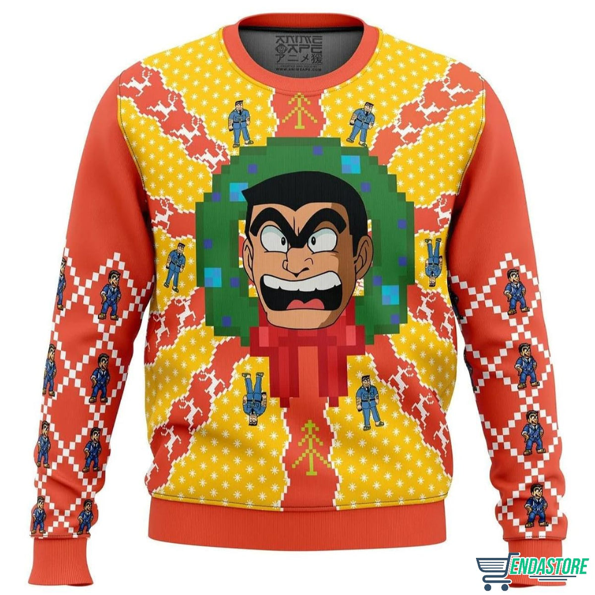 KochiKame Tokyo Beat Cops 3D Christmas Sweater - Holiday Gift product image