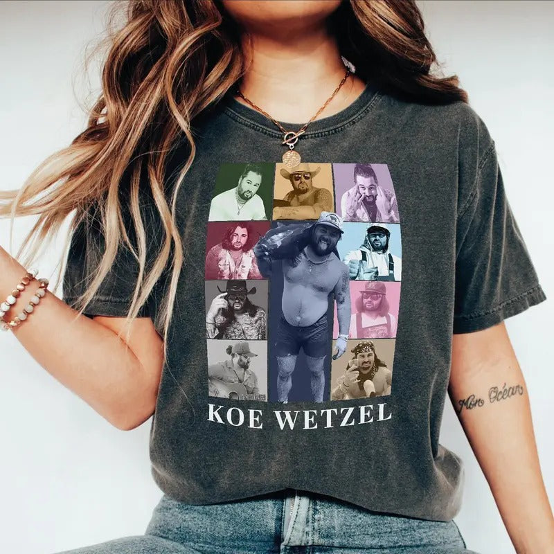 Koe Wetzel Country Music Tour - Adult & Kids T-Shirts, Sweatshirts & Hoodies apparel design preview 1