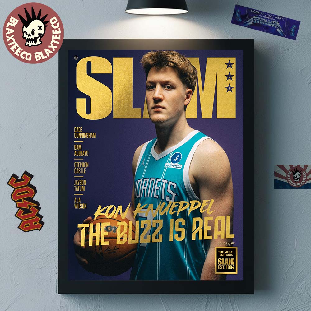 Kon Knueppel Charlotte Hornets SLAM 261 Cover The - Adult & Kids T-Shirts, Sweatshirts & Hoodies apparel design preview 1