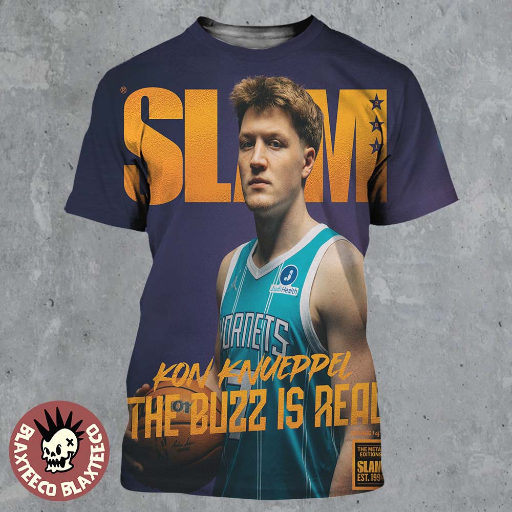 Kon Knueppel Charlotte Hornets SLAM 261 Cover The - Adult & Kids T-Shirts, Sweatshirts & Hoodies apparel design preview 1