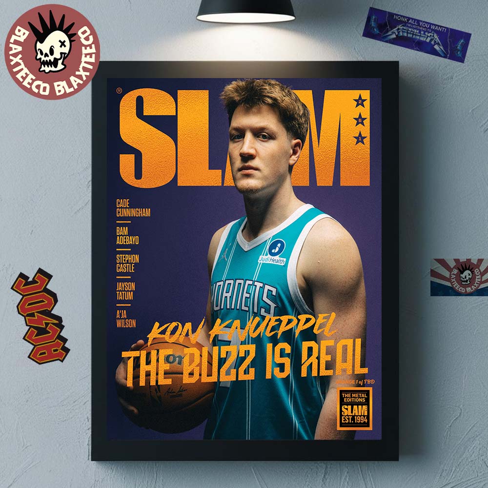 Kon Knueppel Charlotte Hornets SLAM 261 Cover The - Adult & Kids T-Shirts, Sweatshirts & Hoodies apparel design preview 1
