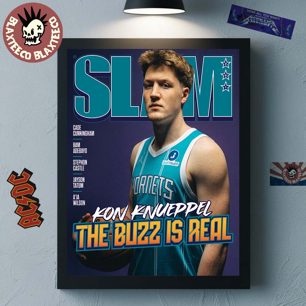 Kon Knueppel Charlotte Hornets SLAM 261 Cover The - Adult & Kids T-Shirts, Sweatshirts & Hoodies apparel design preview 1