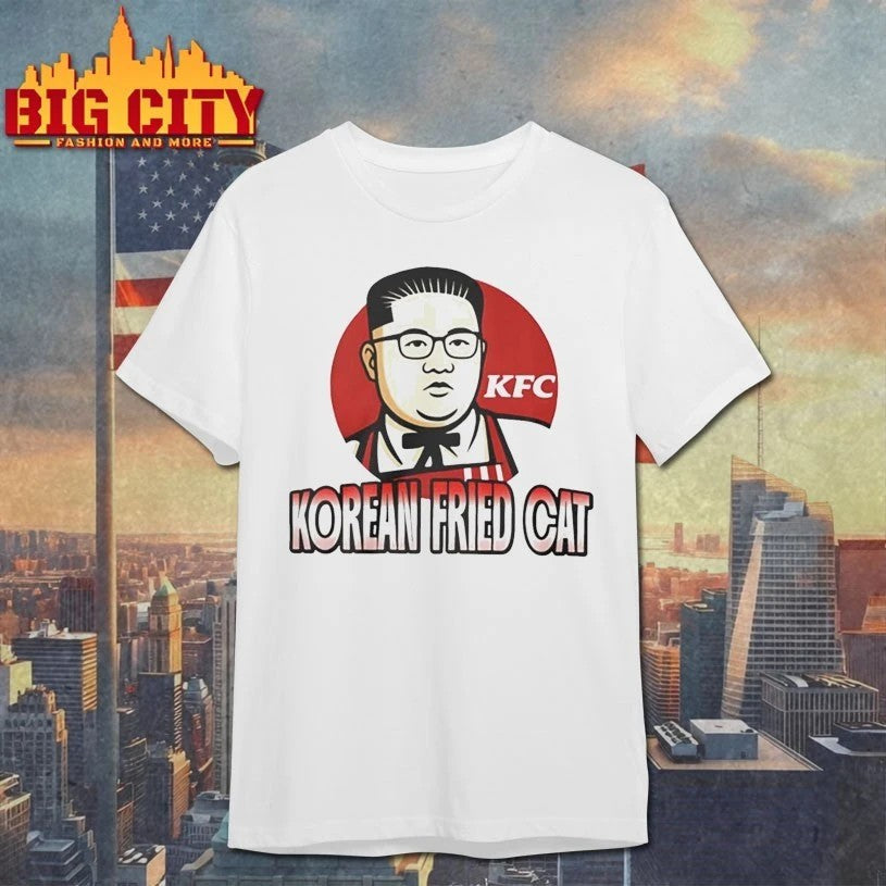 Korean Fried Cat Kim Jong Un - Adult & Kids T-Shirts, Sweatshirts & Hoodies apparel design preview 1