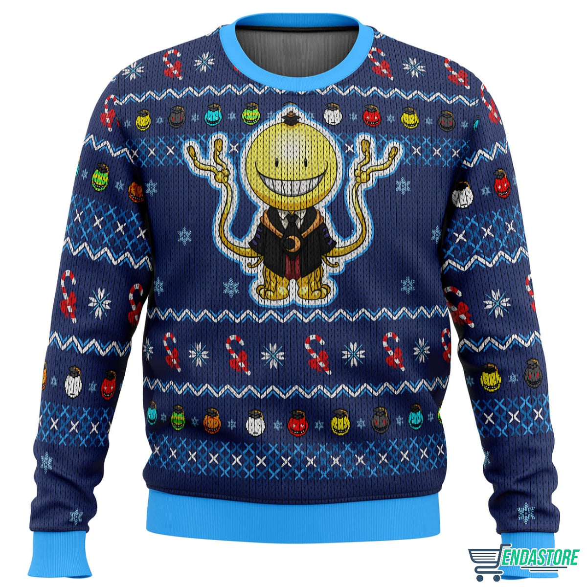 Koro Sensei Classroom 3D Ugly Christmas Sweater - Holiday Gift product image