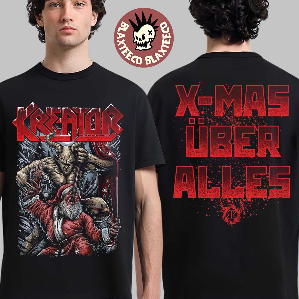 Kreator Holiday 2025 Devil Killing Santa Xmas Uber - Adult & Kids T-Shirts, Sweatshirts & Hoodies apparel design preview 1