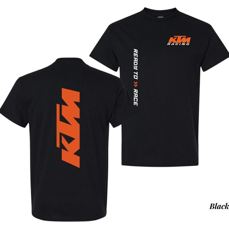 Ktm Racing Bold Vertical Logo Ready Race Moto - Adult & Kids T-Shirts, Sweatshirts & Hoodies apparel design preview 1