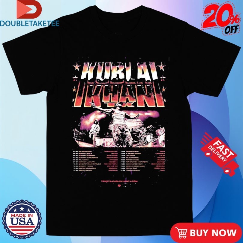 Kublai Khan TX EU And UK Summer 2026 Tour Dates - Adult & Kids T-Shirts, Sweatshirts & Hoodies apparel design preview 1