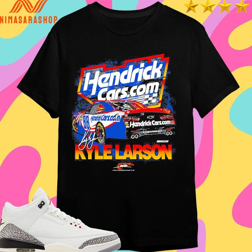 Kyle Larson #88 Hendrick Cars Signature - Adult & Kids T-Shirts, Sweatshirts & Hoodies apparel design preview 1