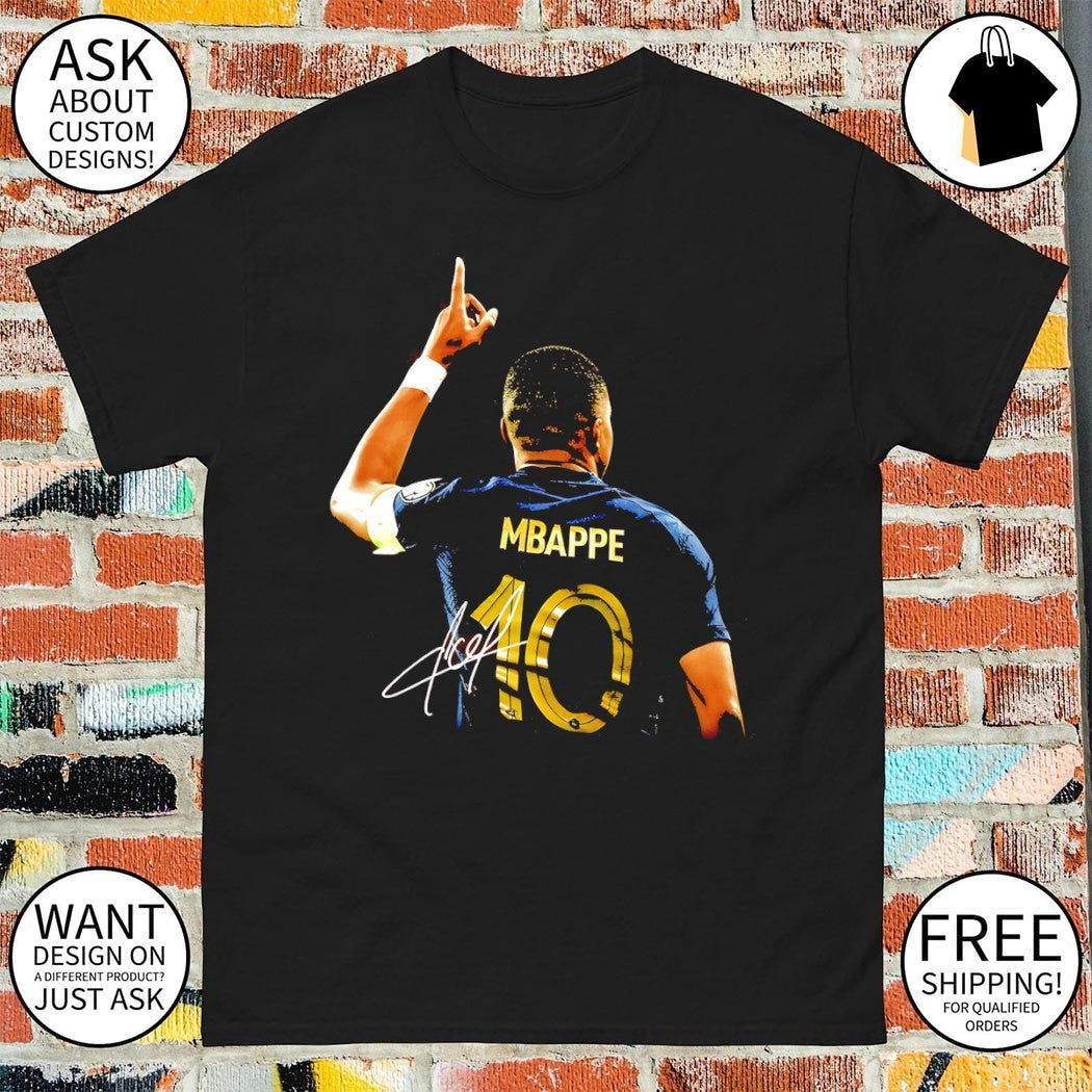 Kylian Mbappe #10 France Soccer World Cup 2026 - Adult & Kids T-Shirts, Sweatshirts & Hoodies apparel design preview 1
