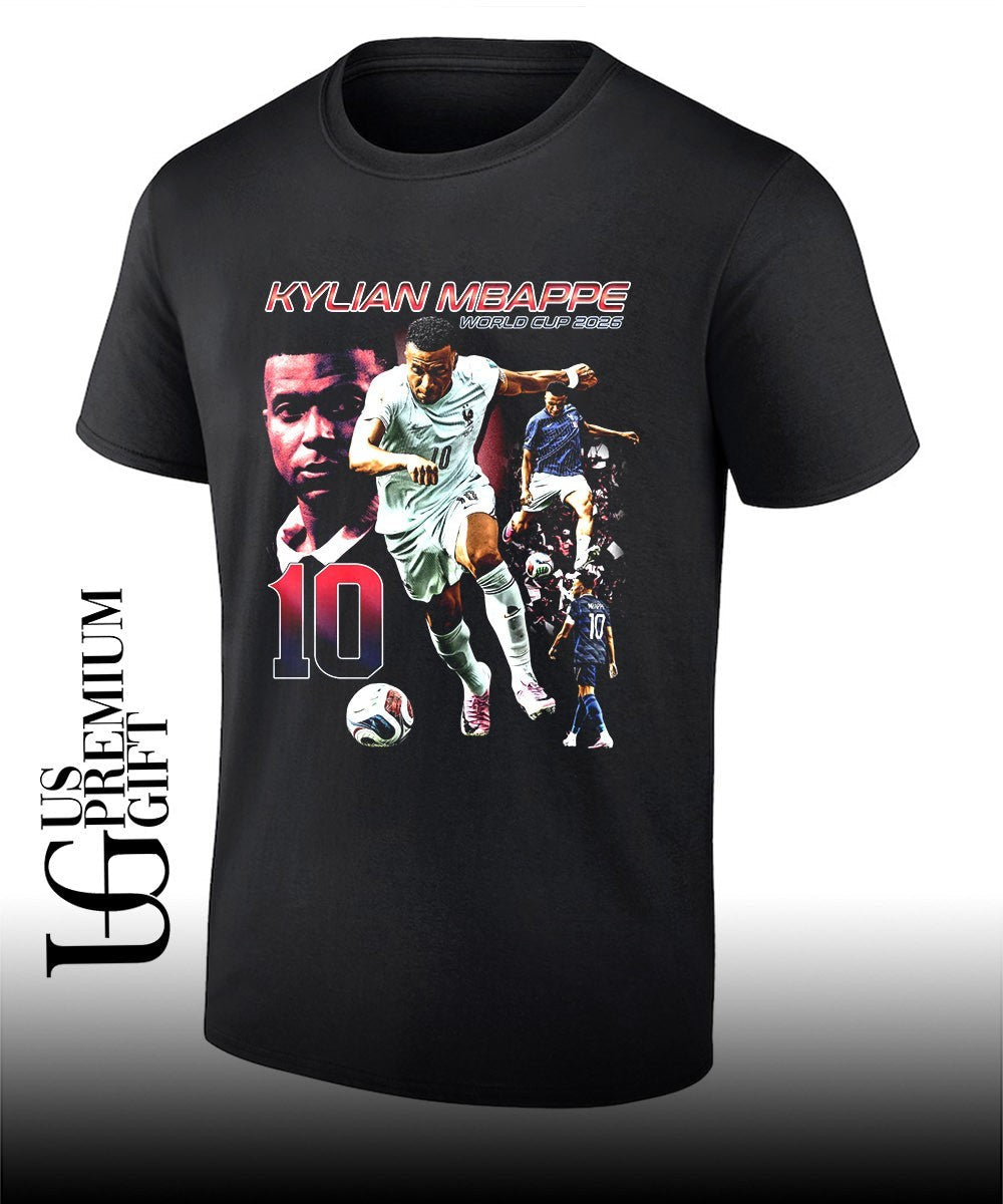 Kylian Mbappe France National Football Team World Cup - Adult & Kids T-Shirts, Sweatshirts & Hoodies apparel design preview 1