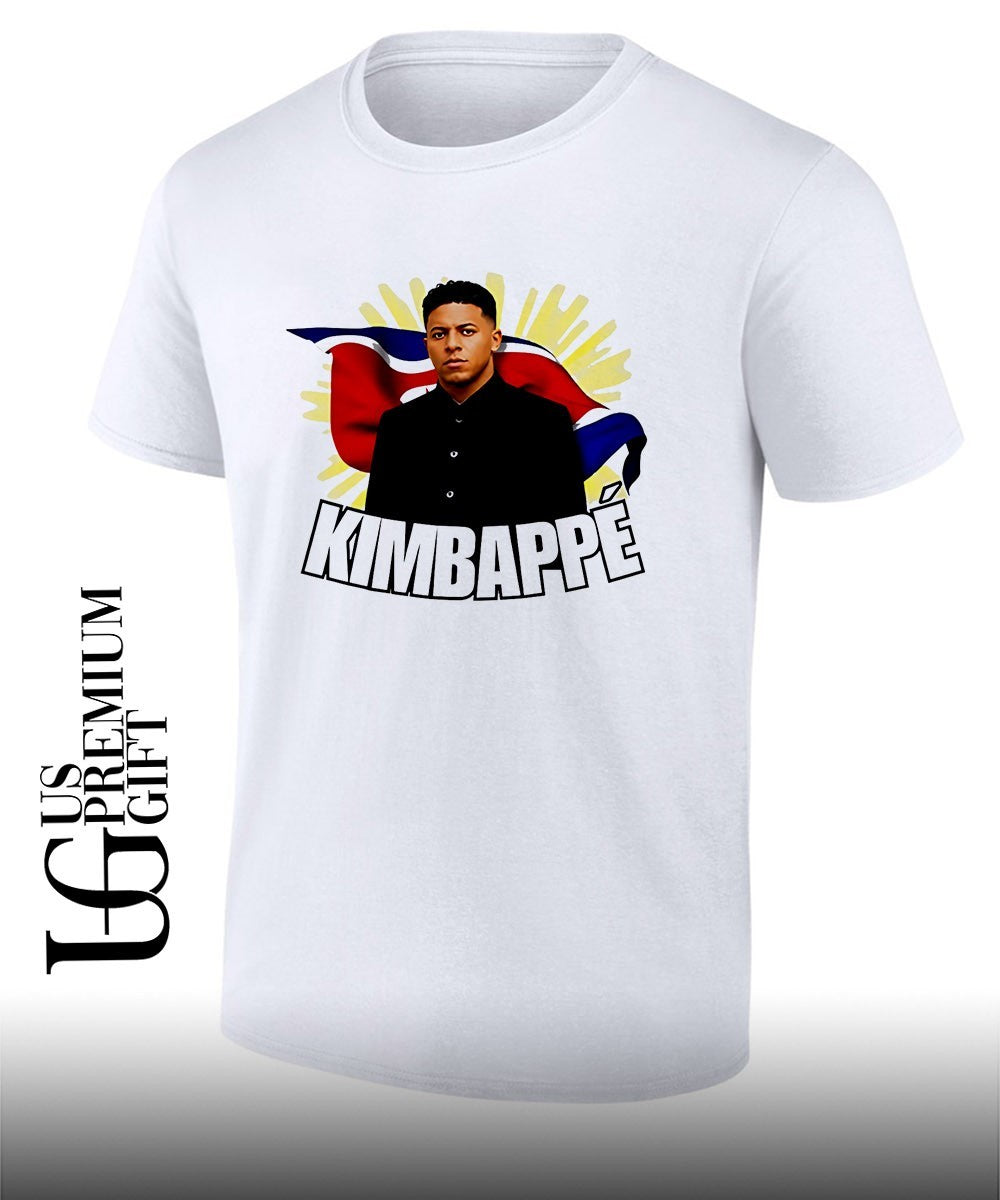 Kylian Mbappe Kim Jong Un North Korea Political - Adult & Kids T-Shirts, Sweatshirts & Hoodies apparel design preview 1