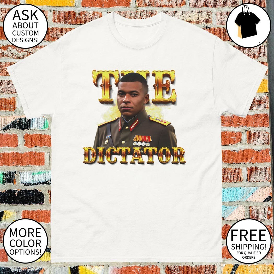 Kylian Mbappe The Dictator Bootleg Retro 90s Soccer - Adult & Kids T-Shirts, Sweatshirts & Hoodies apparel design preview 1