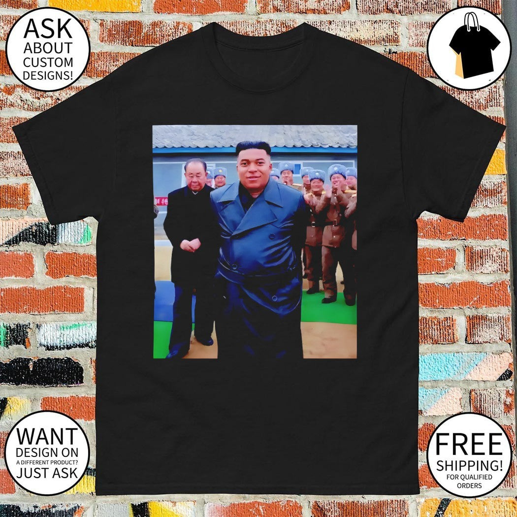 Kylian Mbappe x Kim Jong-un Dictator France Soccer - Adult & Kids T-Shirts, Sweatshirts & Hoodies apparel design preview 1