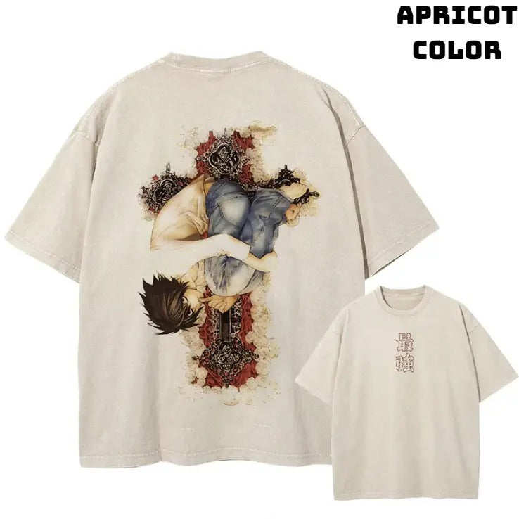 L Deduce Vintage Death Note Anime Manga Top Menswear - Adult & Kids T-Shirts, Sweatshirts & Hoodies apparel design preview 1