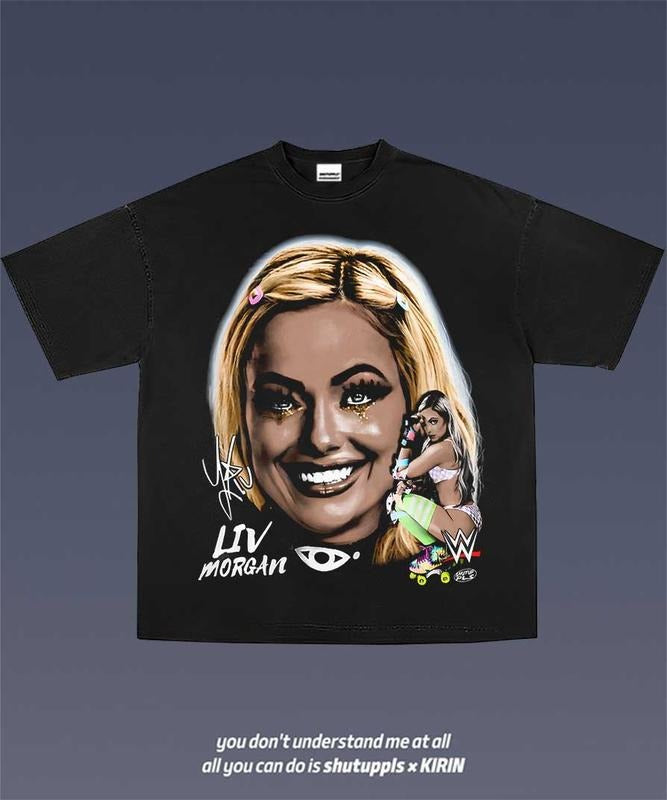 LIV MORGAN 1.0 VINTAGE SPORT FAN - Adult & Kids T-Shirts, Sweatshirts & Hoodies apparel design preview 1