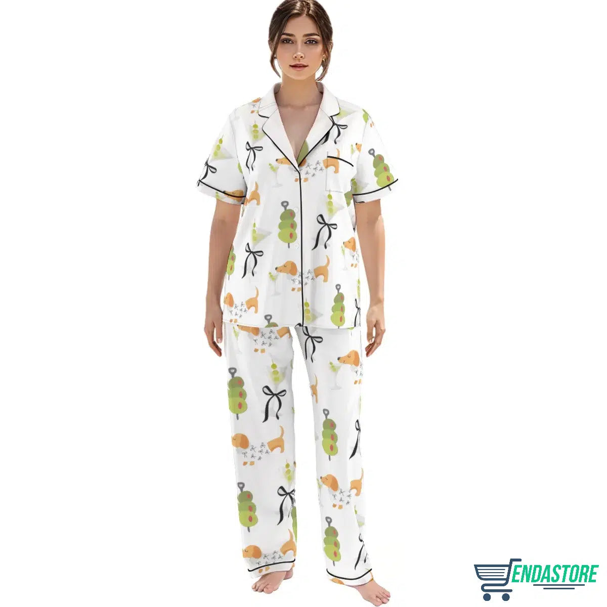 LONG-Dachshund Weenies Dirty Martini Pajama Set 3D Sweater - Gift Idea product image 2