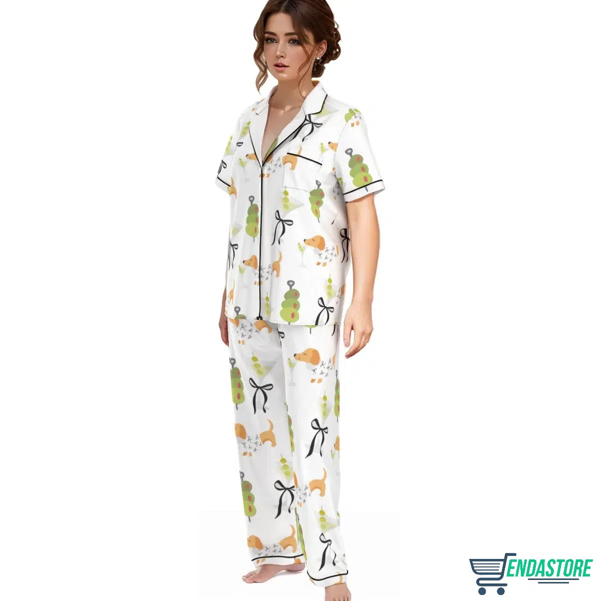 LONG-Dachshund Weenies Dirty Martini Pajama Set 3D Sweater - Gift Idea product image 3