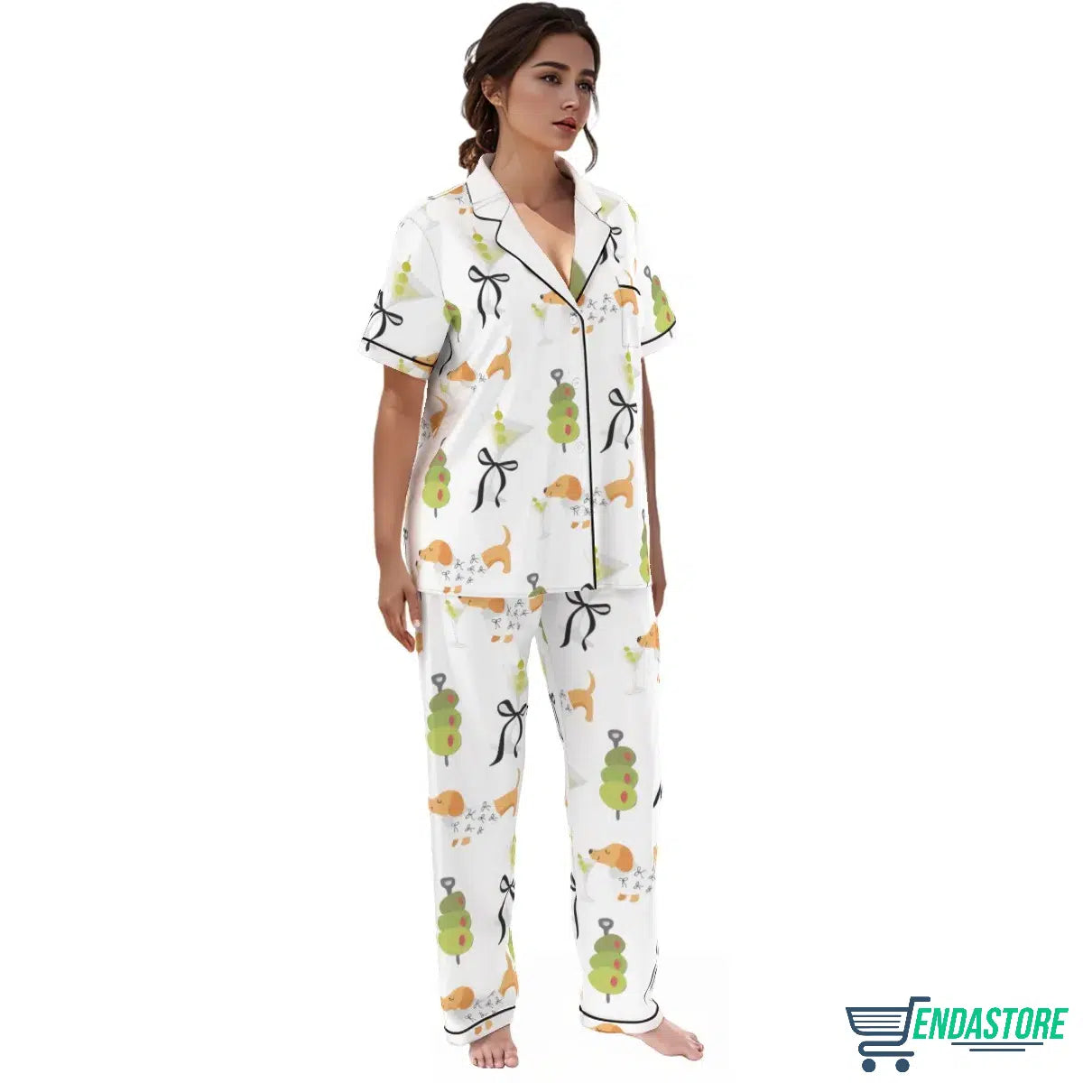 LONG-Dachshund Weenies Dirty Martini Pajama Set 3D Sweater - Gift Idea product image 4
