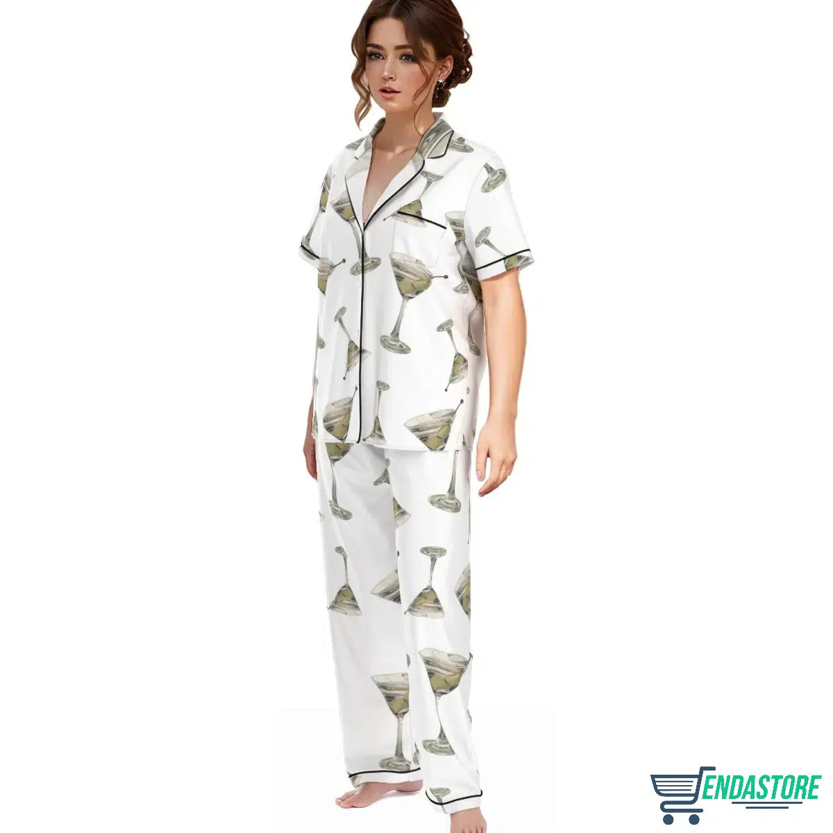 LONG Women’s Olive Martini Lovers Pajama Set 3D Sweater - Gift Idea product image 3