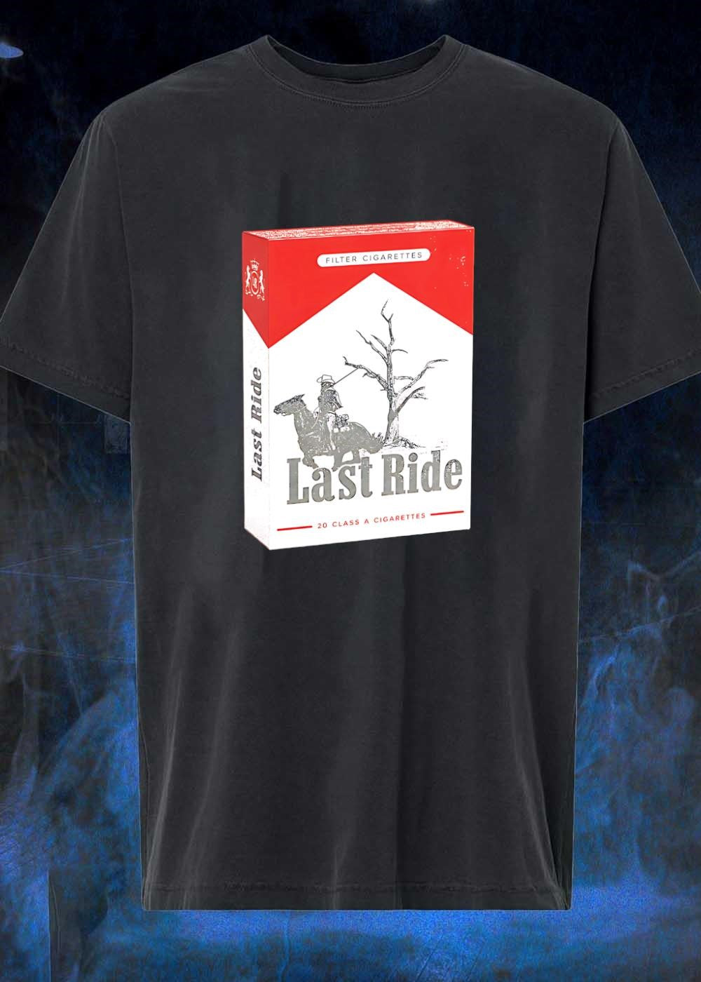 LR Last Ride Cowboy Dead Tree Filter Cigarettes 20 - Adult & Kids T-Shirts, Sweatshirts & Hoodies apparel design preview 1