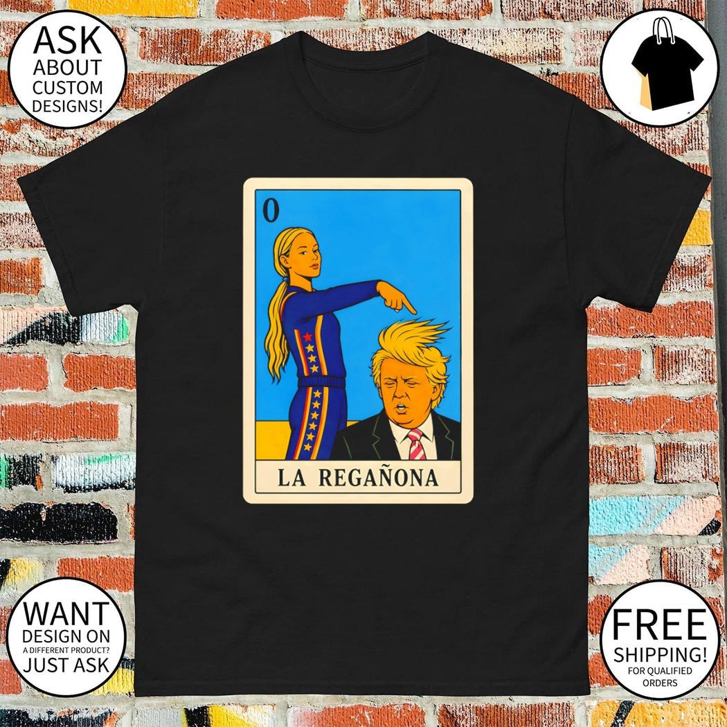 La Reganona Sophie Cunningham pointing Trump Mexican - Adult & Kids T-Shirts, Sweatshirts & Hoodies apparel design preview 1