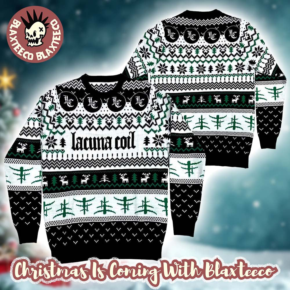 Lacuna Coil Logo Festive Knitted Ugly Christmas Sweater - Holiday Gift product image