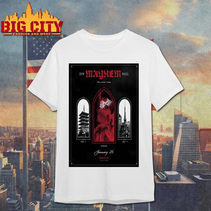 Lady Gaga Tokyo Dome in JP Jan 26 2026 Poster - Adult & Kids T-Shirts, Sweatshirts & Hoodies apparel design preview 1