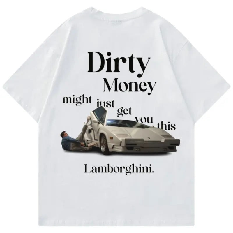 Lamborghini Countach Wolf Wallstreet Dirty Money - Adult & Kids T-Shirts, Sweatshirts & Hoodies apparel design preview 1
