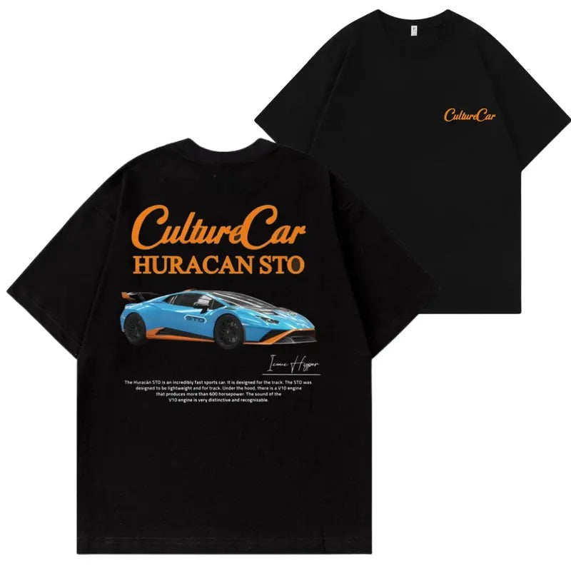 Lamborghini Huracan STO Car Enthusiast Vintage - Adult & Kids T-Shirts, Sweatshirts & Hoodies apparel design preview 1