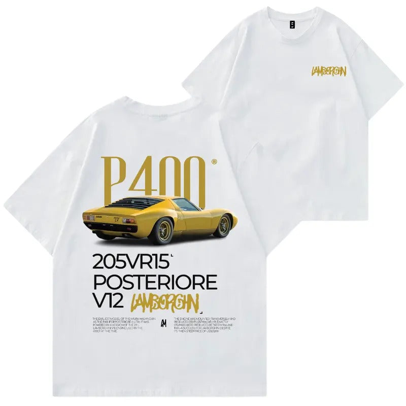 Lamborghini MIURA P400 Car Enthusiast Vintage Classic - Adult & Kids T-Shirts, Sweatshirts & Hoodies apparel design preview 1