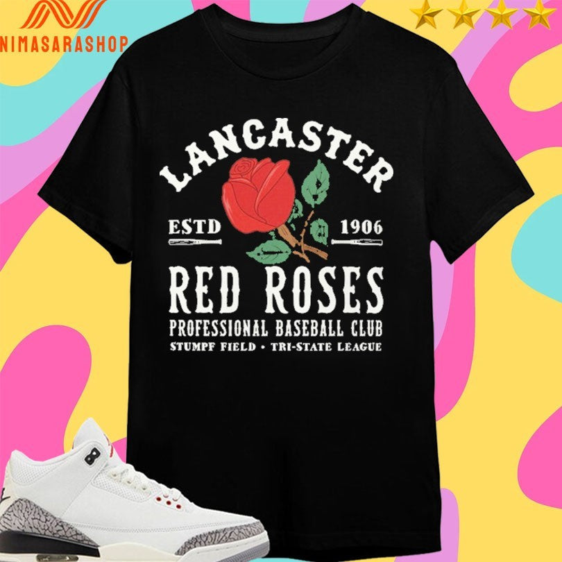 Lancaster Red Roses Professional Baseball Club Stumpf - Adult & Kids T-Shirts, Sweatshirts & Hoodies apparel design preview 1