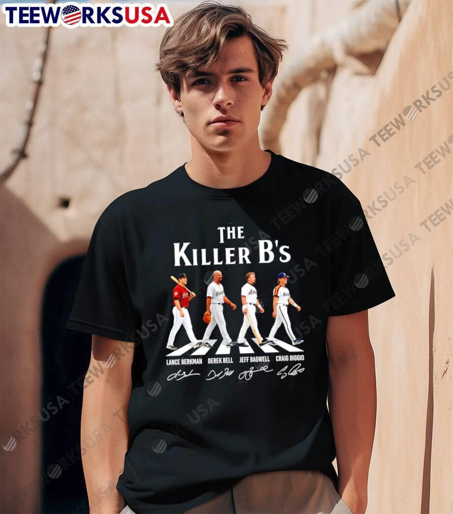 Lance Berkman Derek Bell Jeff Bagwell Craig Biggio - Adult & Kids T-Shirts, Sweatshirts & Hoodies apparel design preview 1